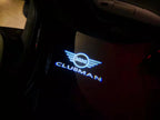 MINI CLUBMAN LOGO PROJECROTR LIGHTS Nr.130 (Menge 1 = 2 Logo Film / 2 Türleuchten)