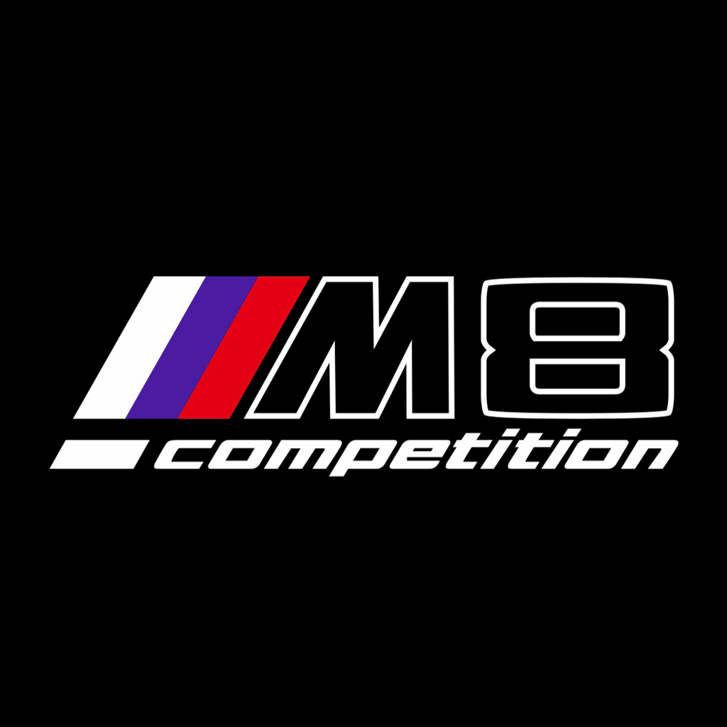 BMW M8 LOGO PROJECTOT LIGHTS Nr.05 (cantidad 1 = 1 juego/2 luces de puerta)