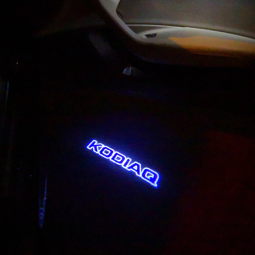 SKODA KODIAQ LOGO PROJECTOT LIGHTS Nr.98 (cantidad 1 = 2 Logo Film/2 luces de puerta)