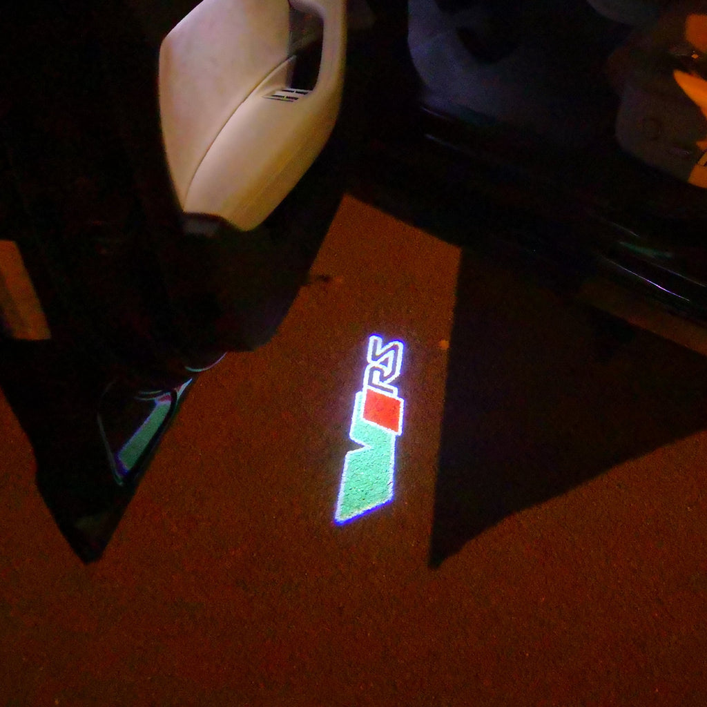 SKODA VRS LOGO PROJECTOT LIGHTS Nr.20 (quantité 1 = 2 Logo Film / 2 feux de porte)