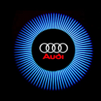 AUDI LOGO PROJECTOT LIGHTS Nr.05 (Menge 1 = 2 Logo Films / 2 Türlichter）