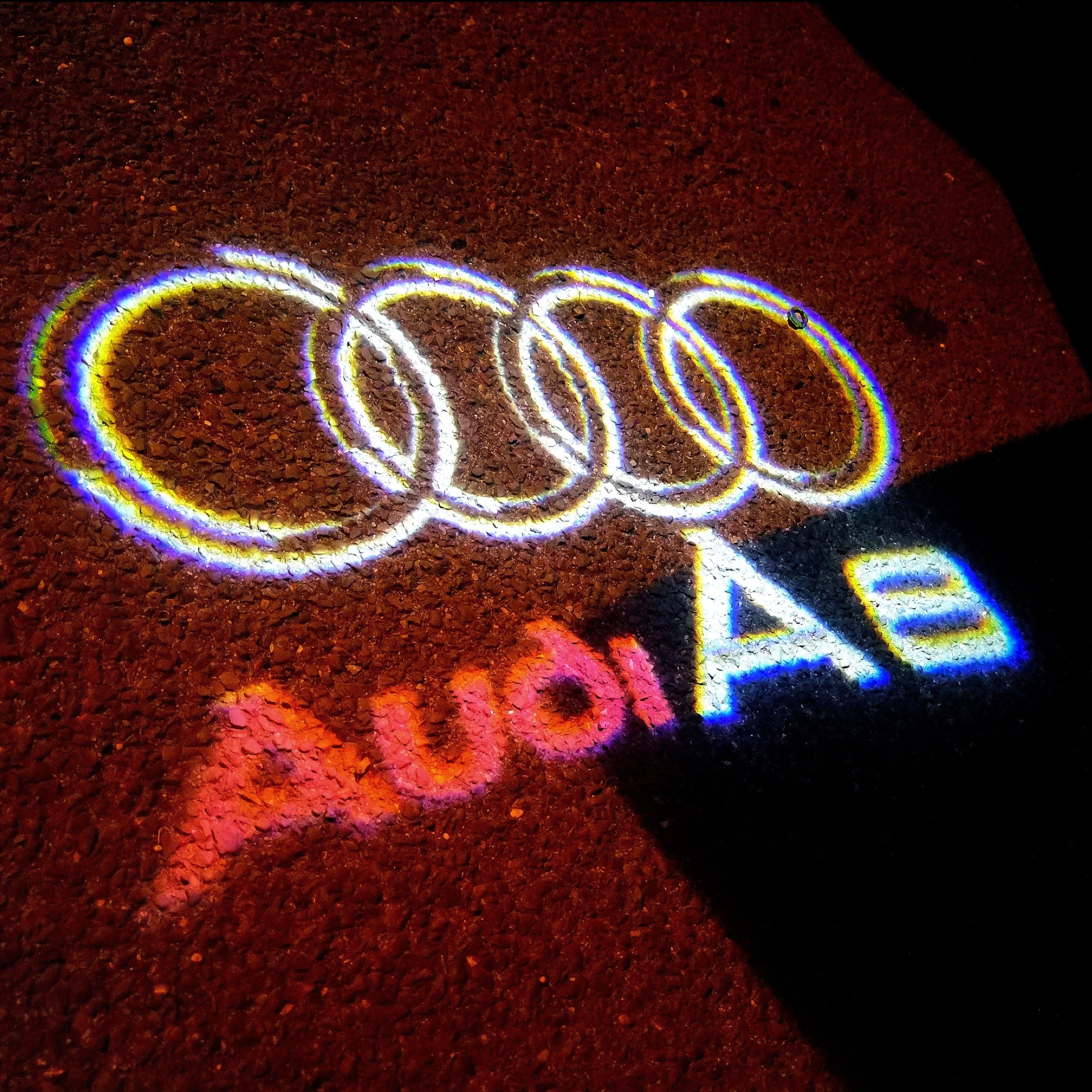 AUDI LOGO PROJECTOT LIGHTS Nr.46 (quantità 1 = 2 Logo Film /2 porta luci)