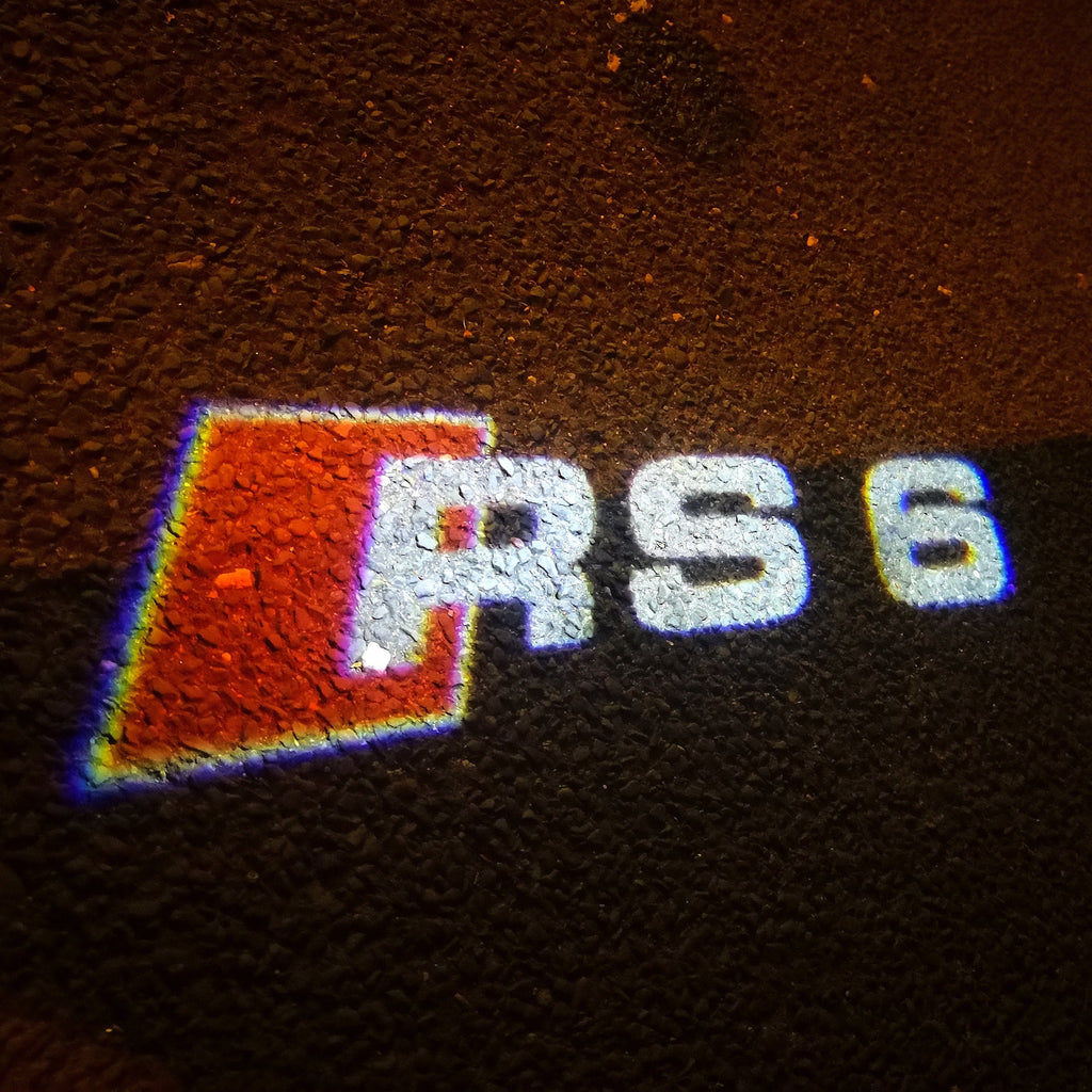 AUDI LOGO PROJECTOT LIGHTS Nr.55 (quantité 1 = 2 Logo Films /2 feux de porte)