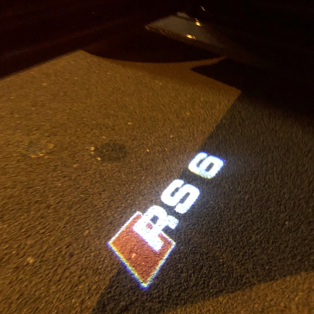 AUDI LOGO PROJECTOT LIGHTS Nr.55 (quantité 1 = 2 Logo Films /2 feux de porte)