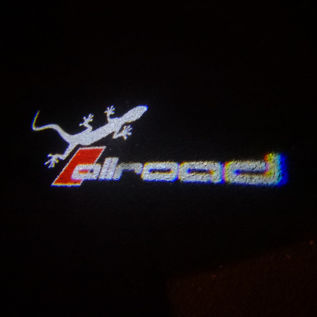 AUDI ALLROAD GECKO LOGO PROJECTOR LIGHTS Nr.147 (quantité 1 = 2 films de logo et 2 lumières de porte)