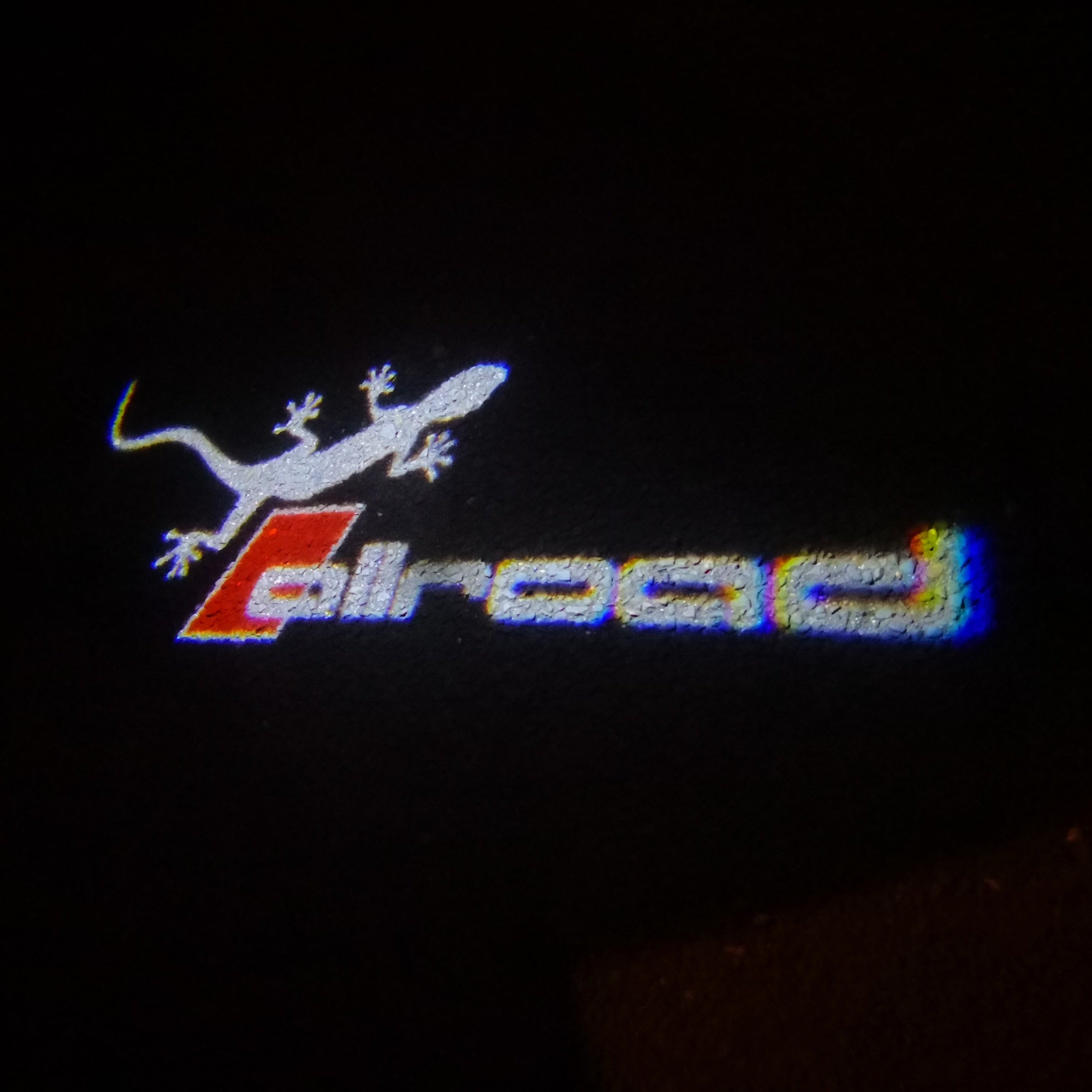 AUDI ALLROAD GECKO LOGO PROJECTOR LIGHTS Nr.147 (quantité 1 = 2 films de logo et 2 lumières de porte)