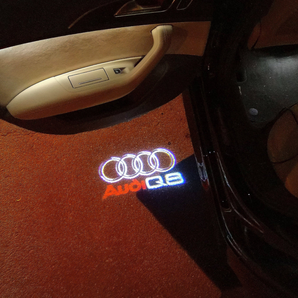 AUDI LOGO PROJECTOT LIGHTS Nr.50 (quantité 1 = 2 Logo Films /2 feux de porte)