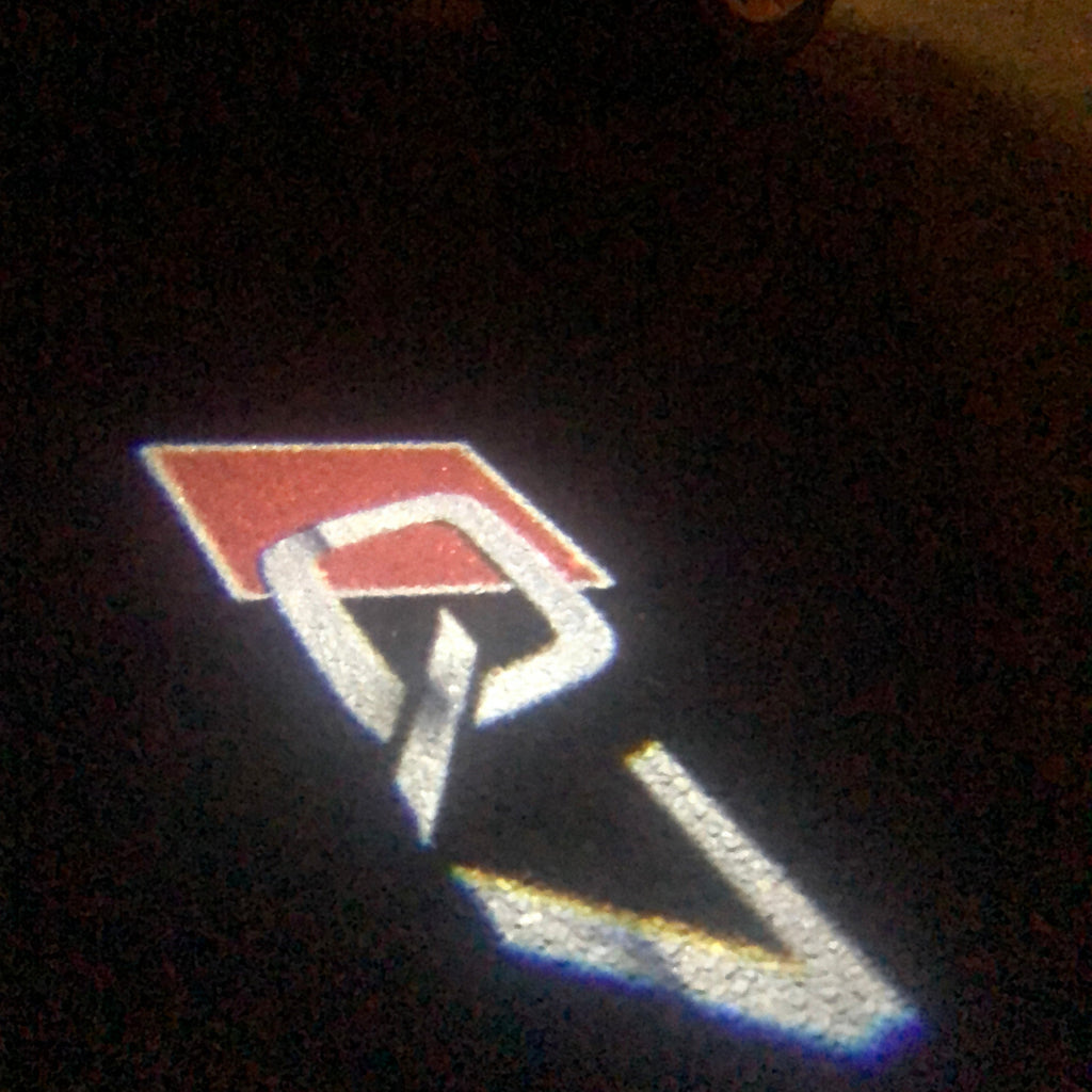 LAMPES DE PROJECTEUR AUDI LOGO N ° 79 (quantité 1 = 2 films de logo / 2 lumières de porte)