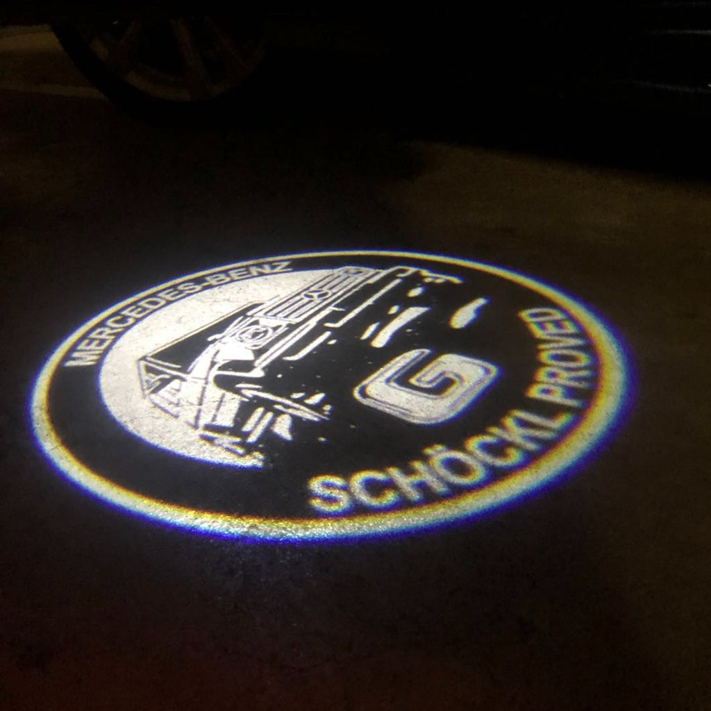MERCEDES BENZ G LOGO PROJECTOT LIGHTS Nr.36 (Menge 1 = 1 Sets/2 Türleuchten)