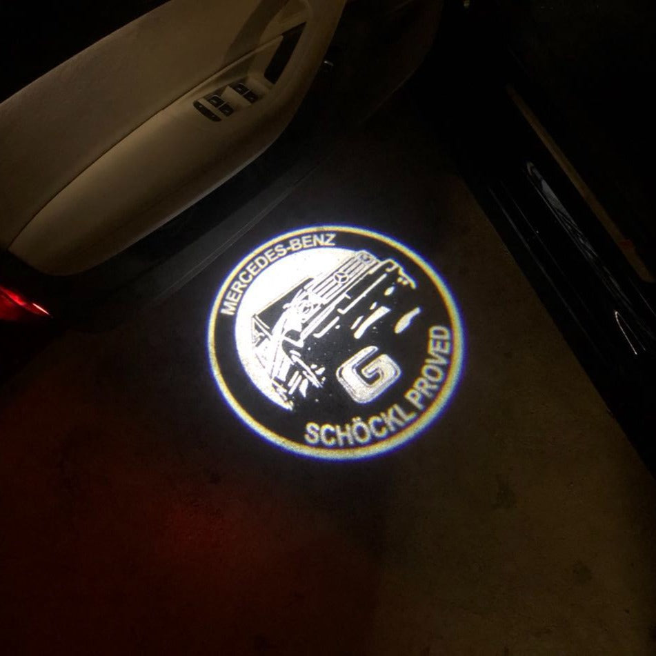 MERCEDES BENZ G LOGO PROJECTOT LIGHTS Nr.36 (Menge 1 = 1 Sets/2 Türleuchten)