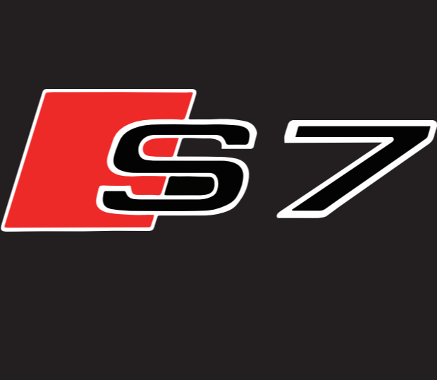 AUDI S7 LOGO PROJECTOT LIGHTS Nr.360 (quantité 1 = 2 Logo Films /2 feux de porte)