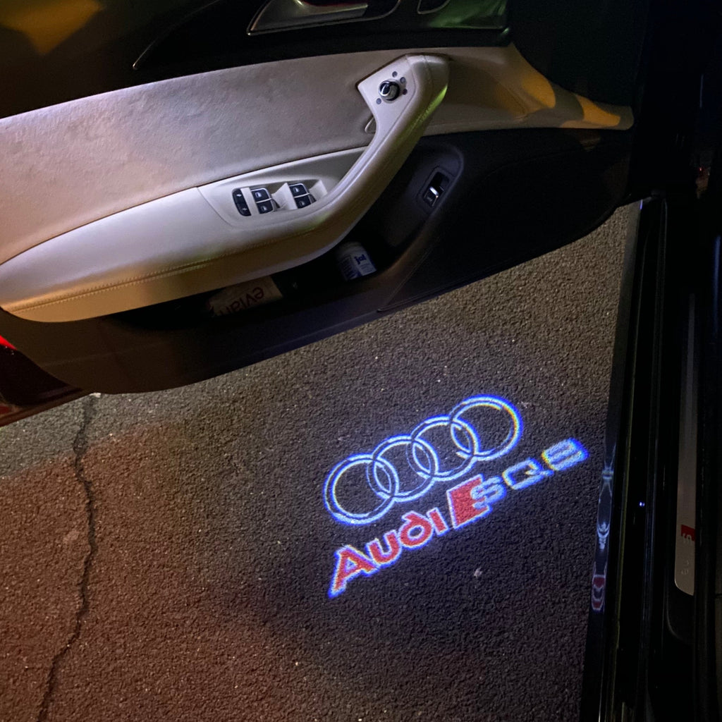 Lampe de projection du logo Audi no 255 (qty.1 = 2 films de logo / 2 lampes de porte)
