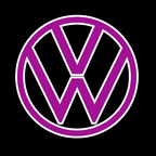 Volkswagen Door lights Logo Nr. 161 (cantidad 1 = 2 películas con logotipo / 2 luces de puerta)