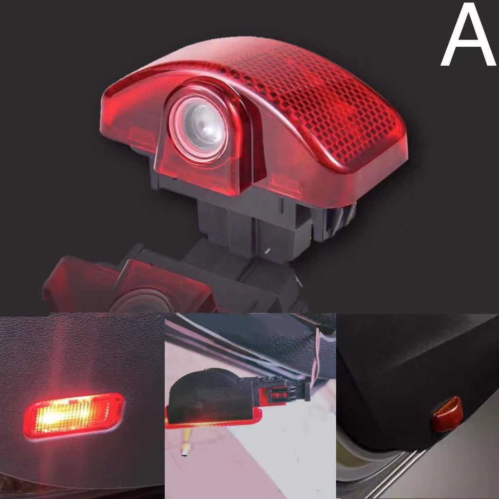 SKODA VRS NÜRBURGRING LOGO PROJECTOR LIGHTS Nr.27 (quantité 1 = 2 Film Logo / 2 lumières de porte)
