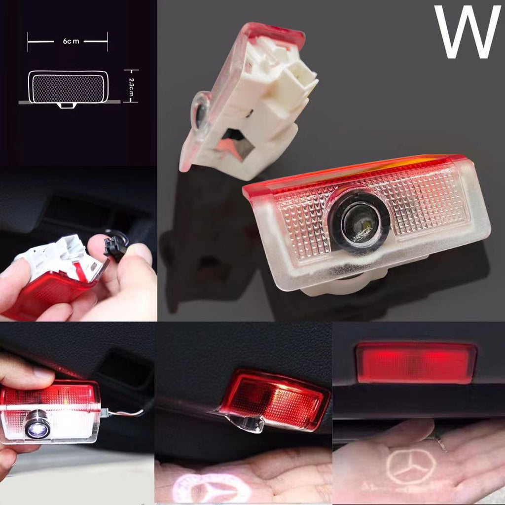 MERCEDES BENZ LOGO PROJECTOT LIGHTS Nr.02 (cantidad 1 = 1 series/2 luces de puerta)