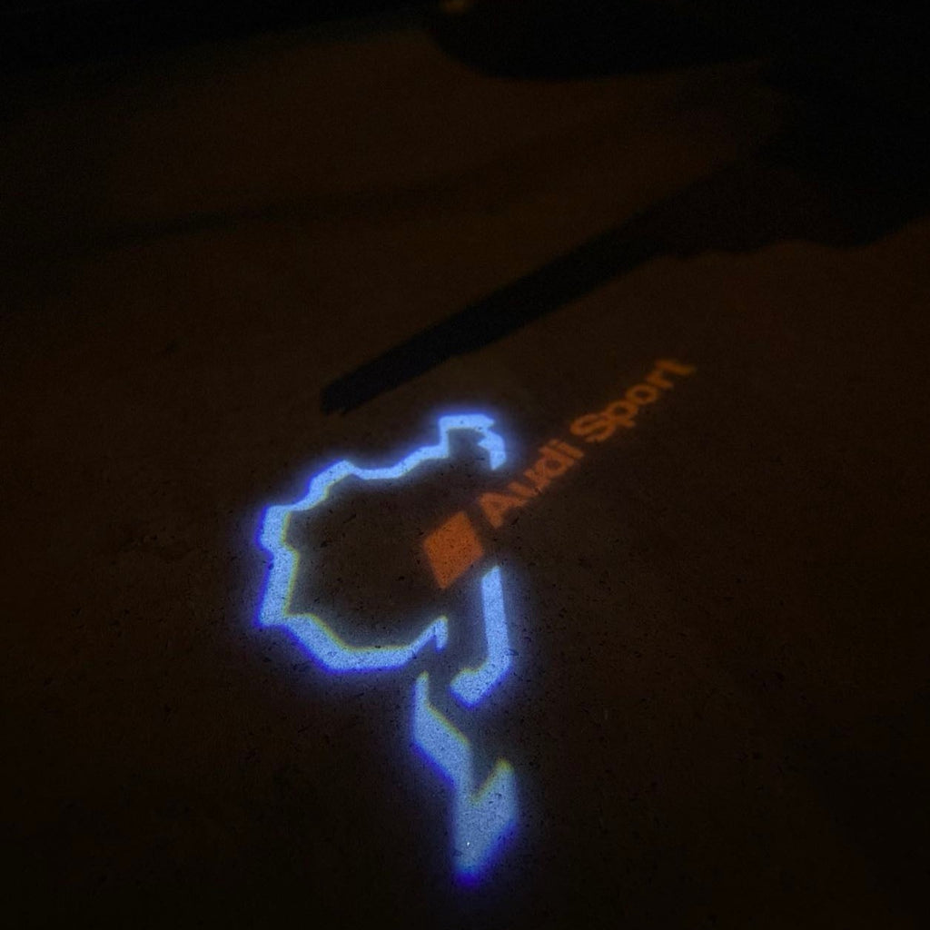 PROJECTEUR AUDI LOGO LIGHTS Nr.31 (quantité 1 = 2 Logo Films / 2 feux de porte)