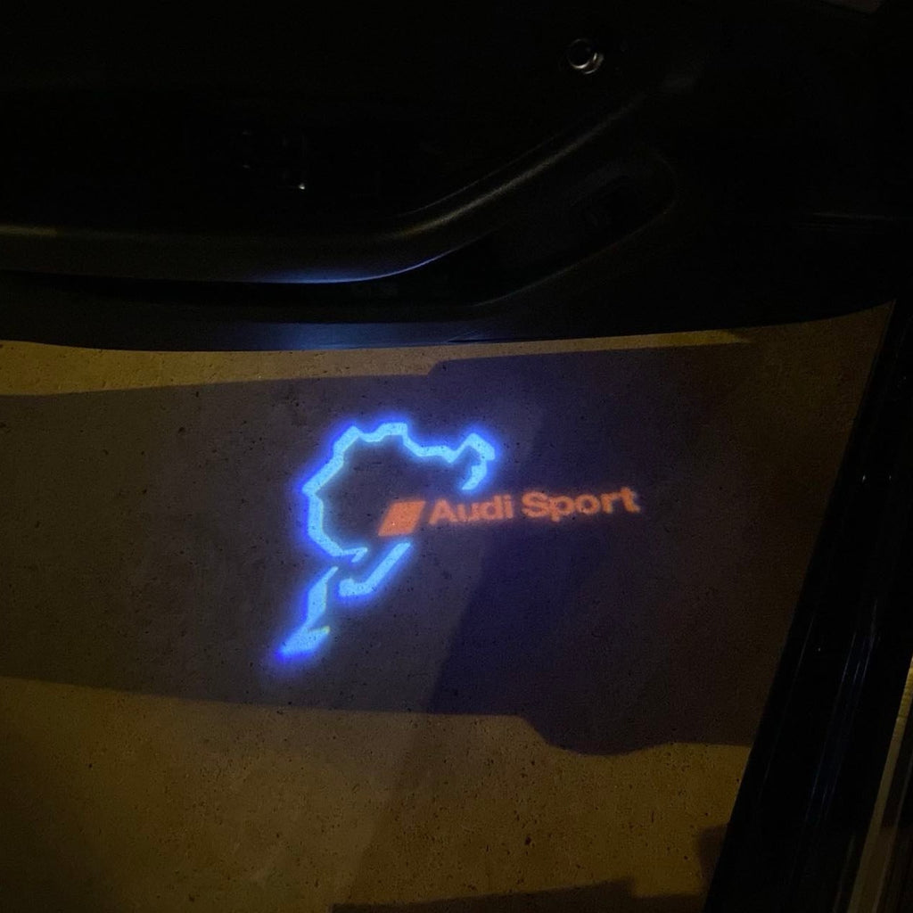 PROJECTEUR AUDI LOGO LIGHTS Nr.31 (quantité 1 = 2 Logo Films / 2 feux de porte)