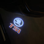 SKODA LOGO PROJECTOT LIGHTS Nr.09 (quantité 1 = 2 Logo Film / 2 feux de porte)