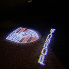 LUCI PROIETTORI LOGO PORSCHE Nr.36 (quantità 1 = 2 Logo Film / 2 luci porte)