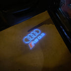 AUDI LOGO PROJECTOT LIGHTS Nr.19 (quantità 1 = 2 Logo Films /2 luci porta)