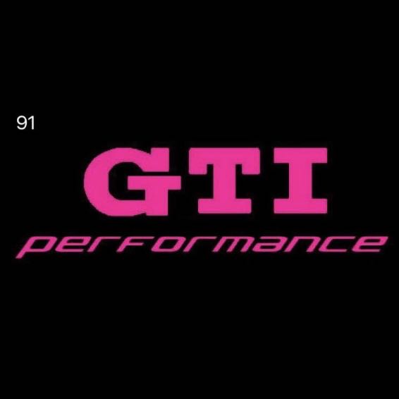 GTI PERFORMANCE Logo DOOR LIGHTS Nr. 18 (quantité 1 = 2 film de logo / 2 lumières de porte)