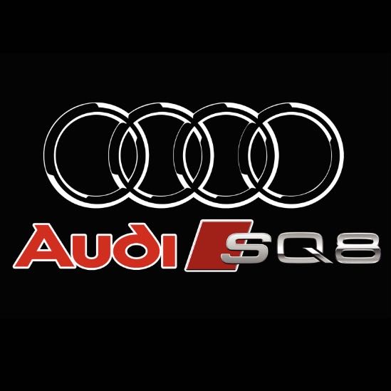 Lampe de projection du logo Audi no 255 (qty.1 = 2 films de logo / 2 lampes de porte)