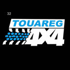 Volkswagen Fari portiere TOUAREG 4X4 Logo Nr. 80 (quantità 1 = 2 Pellicole per logo / 2 luci porta）