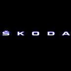 SKODA LOGO PROJECTOT LIGHTS Nr.19 (quantité 1 = 2 Logo Films /2 feux de porte)