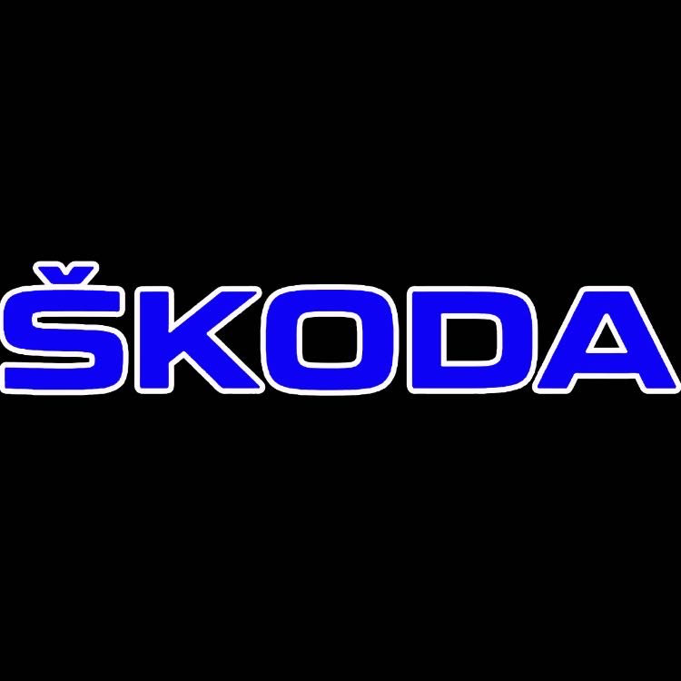 SKODA LOGO PROJECTOR LIGHTS Nr.41 (quantité 1 = 2 Film Logo / 2 lumières de porte)