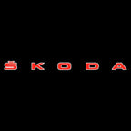 SKODA LOGO PROJECTOT LIGHTS Nr.19 (quantité 1 = 2 Logo Films /2 feux de porte)
