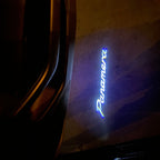 PORSCHE Panamera LOGO PROJECTOT LIGHTS Nr.35 (quantità 1 = 2 Logo Film / 2 luci porta)