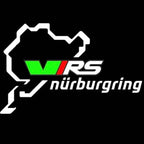 SKODA VRS NÜRBURGRING LOGO PROJECTOR LIGHTS Nr.27 (quantité 1 = 2 Film Logo / 2 lumières de porte)