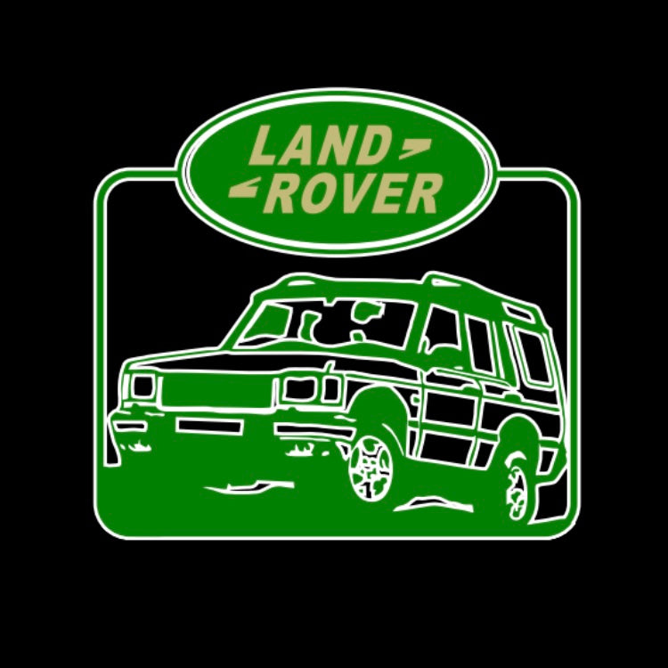 LUCES DE PROYECTOR CON LOGO Land Rover Nr.04 (cantidad 1 = 1 juegos / 2 luces de puerta)