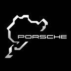 LUCI PROIETTORI LOGO ORIGINALI PORSCHE Nr.03 (quantità 1 = 2 Logo Film / 2 luci porta)