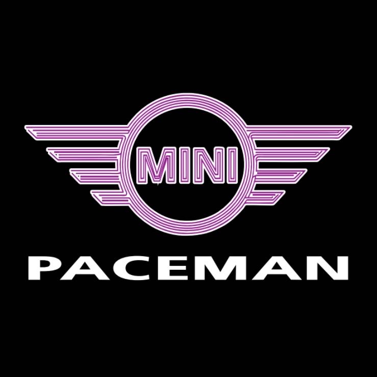 MINI PACEMAN LOGO PROJECROTR LIGHTS Nr.142 (cantidad 1 = 2 logo película / 2 luces de puerta)