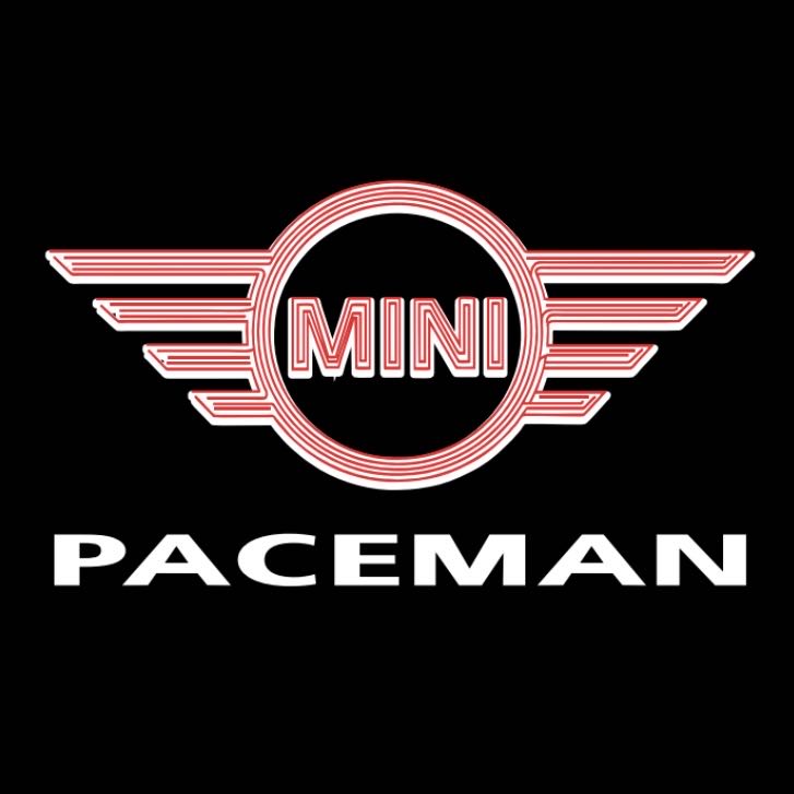 MINI PACEMAN LOGO PROJECROTR LIGHTS Nr.127 (Menge 1 = 2 Logo Film / 2 Türleuchten)