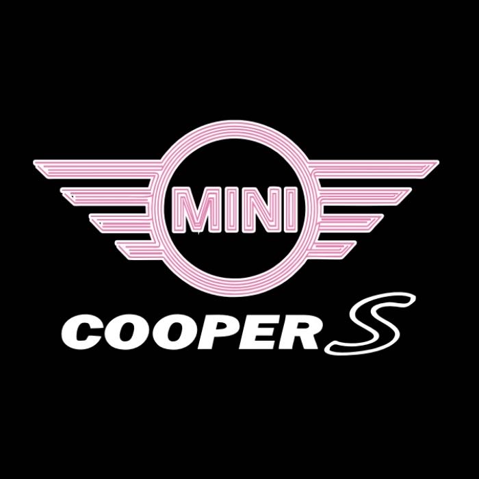MINI COOPER S LOGO PROJECROTR LIGHTS Nr.125 (quantité 1 = 2 Logo Film / 2 feux de porte)