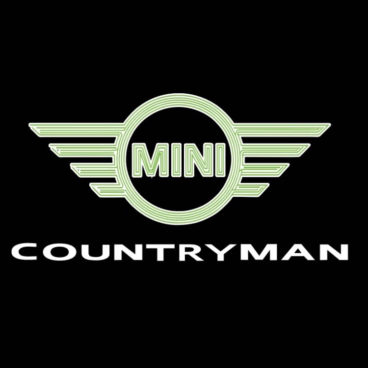 MINI COUNTRYMAN LOGO PROJECROTR LIGHTS Nr.131 (quantità 1 = 2 Logo Film / 2 luci porta)