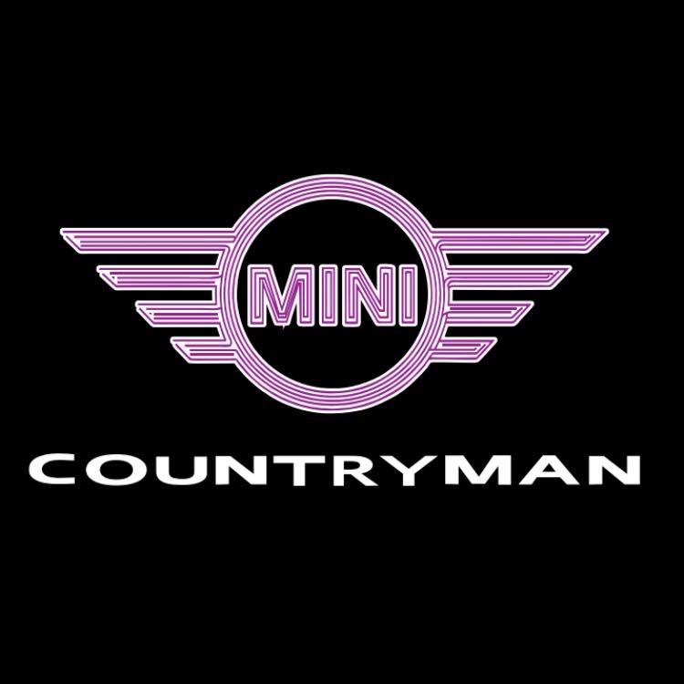 MINI COUNTRYMAN LOGO PROJECROTR LUCI Nr.141 (quantità 1 = 2 Logo Film / 2 porte luci)
