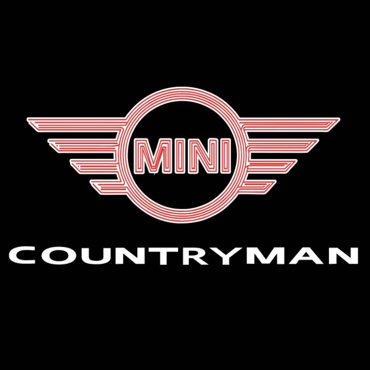 PROJECTEUR MINI COUNTRYMAN LOGO LAMPES Nr.128 (quantité 1 = 2 Film Logo / 2 lumières de porte)