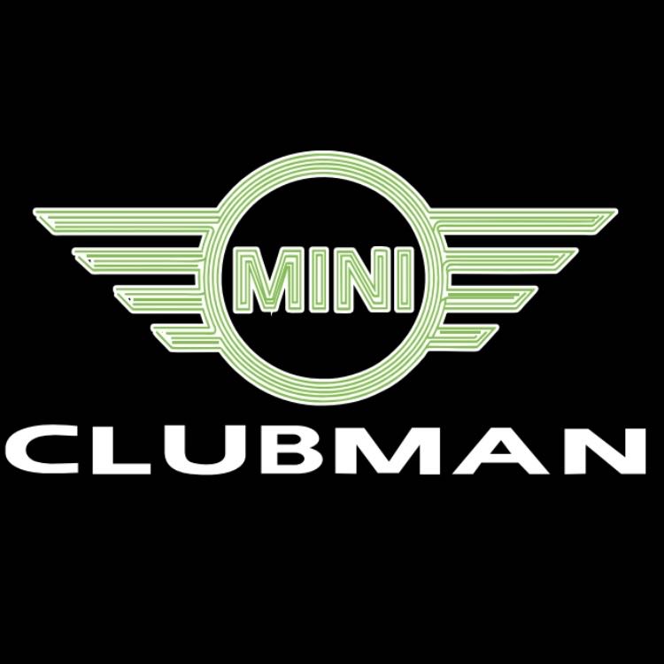 MINI CLUBMAN LOGO PROJECROTR LIGHTS Nr.130 (Menge 1 = 2 Logo Film / 2 Türleuchten)