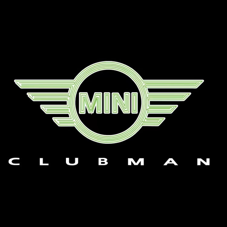 MINI CLUBMAN LOGO PROJECROTR LIGHTS Nr.133 (Menge 1 = 2 Logo Film / 2 Türleuchten)