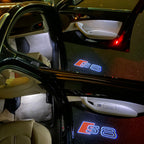 LUCI PROIETTORI LOGO AUDI S8 Nr.19 (quantità 1 = 2 Pellicole Logo / 2 luci porta)