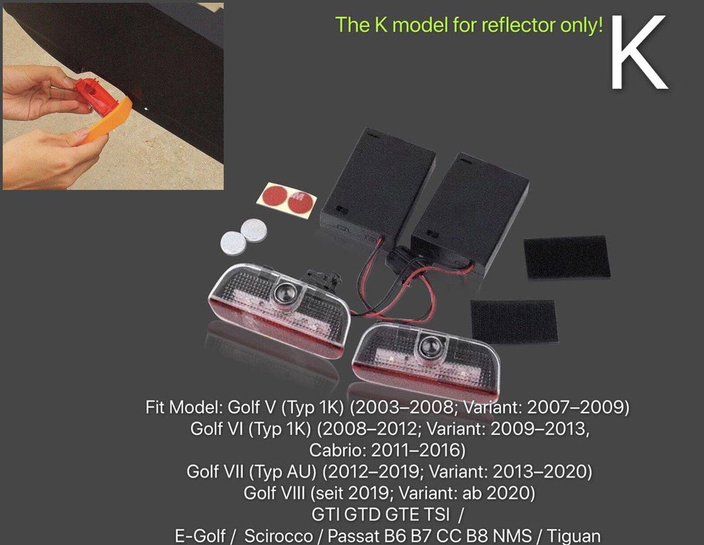 Volkswagen door LAMP R logo No. 149 (Number 1 = 2 logotipos Film / 2 door LAMP)