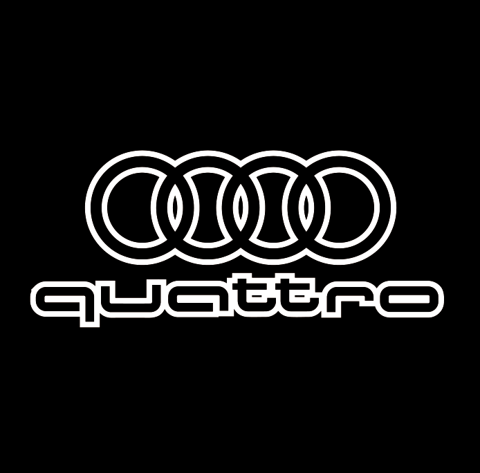 AUDI LOGO PROJECTOT LIGHTS Nr.19 (quantità 1 = 2 Logo Films /2 luci porta)