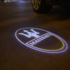 Maserati LOGO PROJECROTR LIGHTS Nr.01 (Anzahl 1 = 1 Sets / 2 Türleuchten)