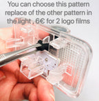 Spain Reino de España  National Flag  logo door lights (quantity 1 = 1 sets / 2 logo film /  Can replace of lights  other logos )