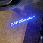 LUCES DE PROYECTOR LOGO PORSCHE Nr.58 (cantidad 1 = 2 Película con Logo / 2 luces de puerta)