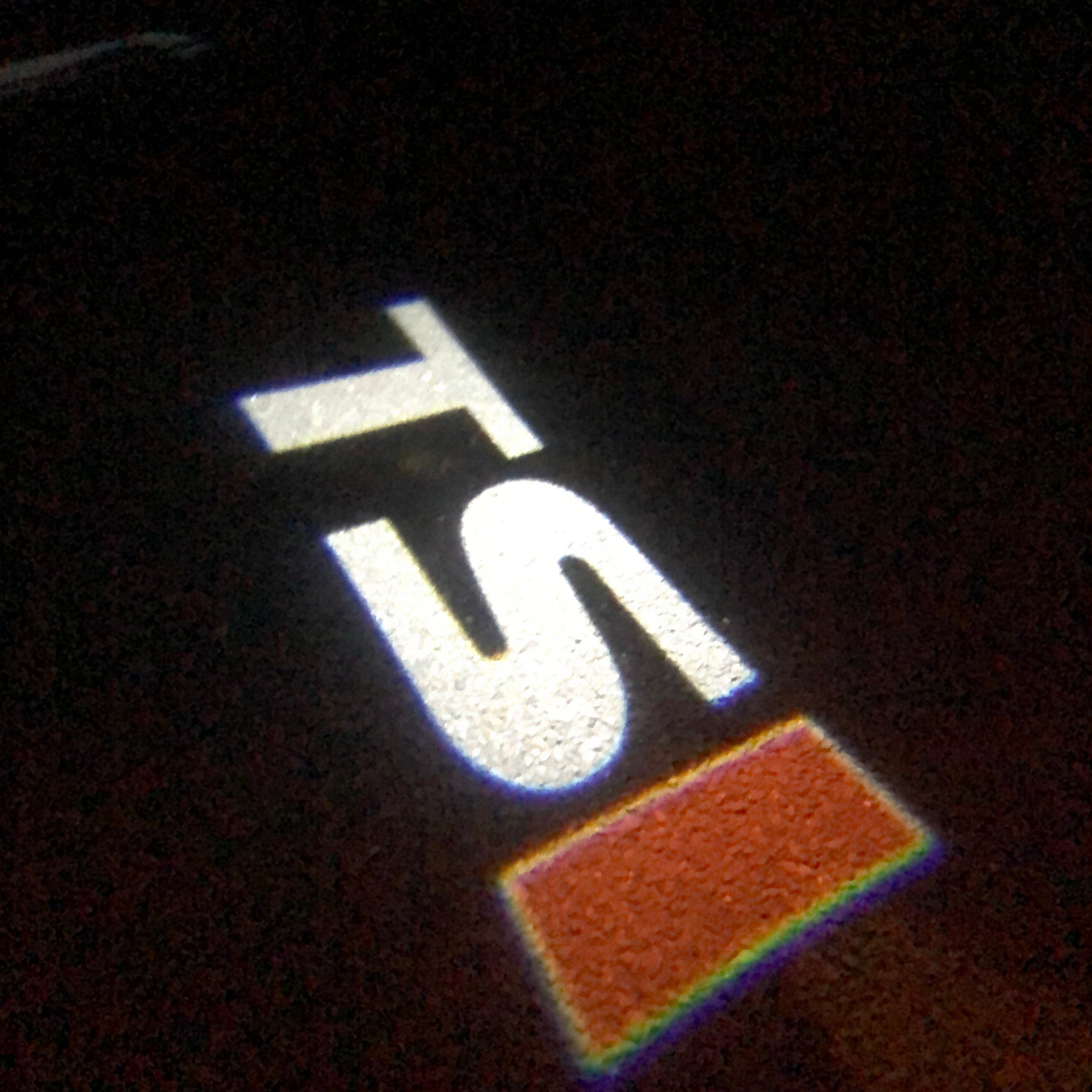 Volkswagen Luces de puerta TSI Logo Nr. 107 (cantidad 1 = 2 películas con logotipo / 2 luces de puerta）