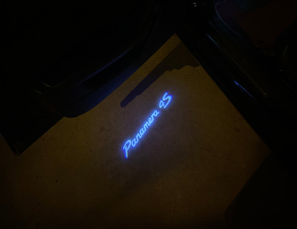 PROJECTEURS PORSCHE LOGO Nr.84 (quantité 1 = 2 Film Logo / 2 feux de porte)